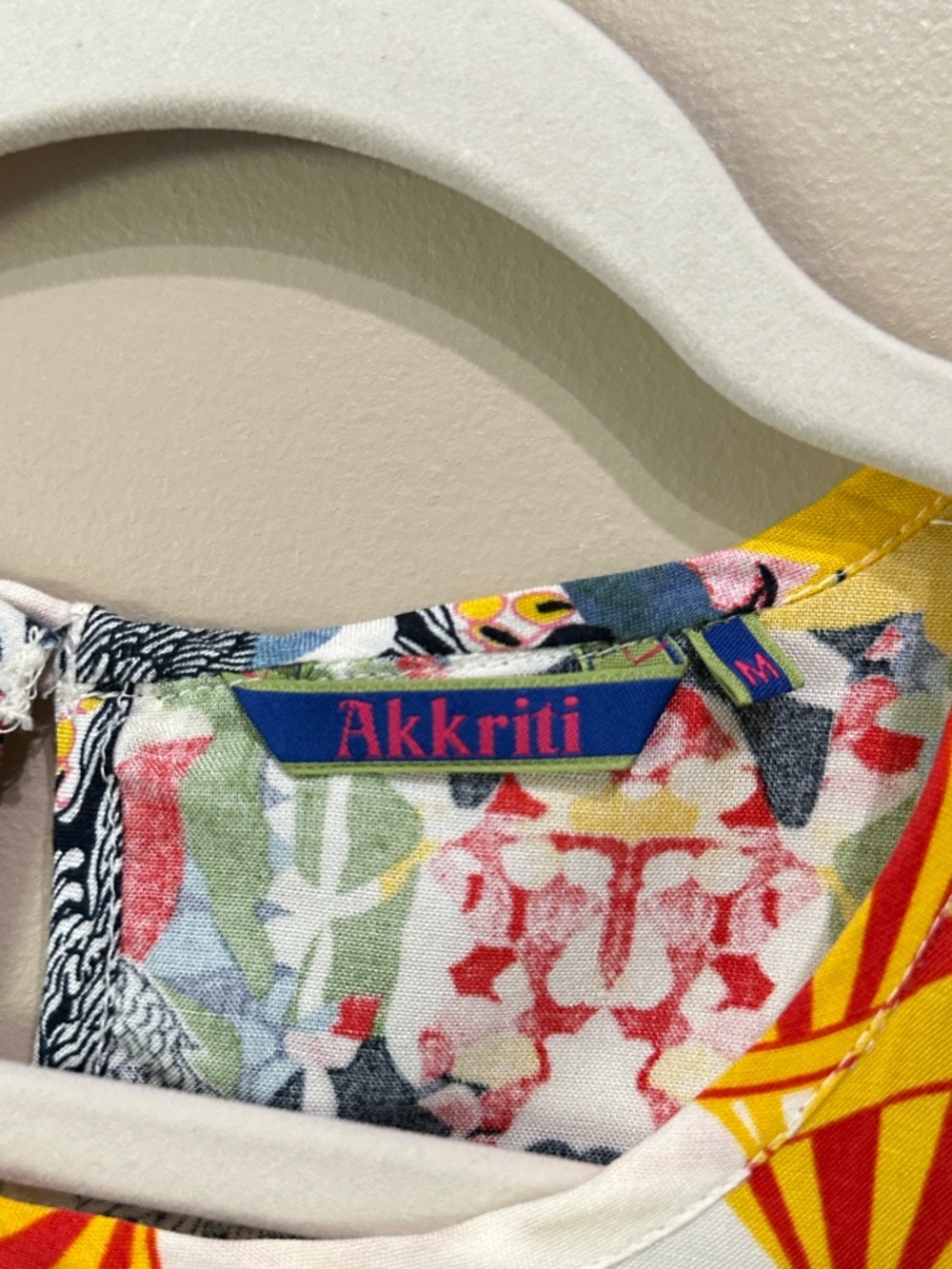 Akkriti by Pantaloons Colorful Circus Sleeveless Top Size M - Picture 6 of 10